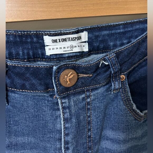 One Teaspoon Skinny Jeans Raw Hem - Picture 3 of 9